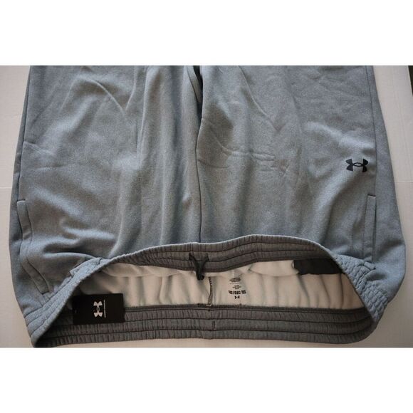 Under Armour 1373402-012 Men's Sz 5XL Pitch Gray Light Heather Fleece Sweatpants - Picture 4 of 7